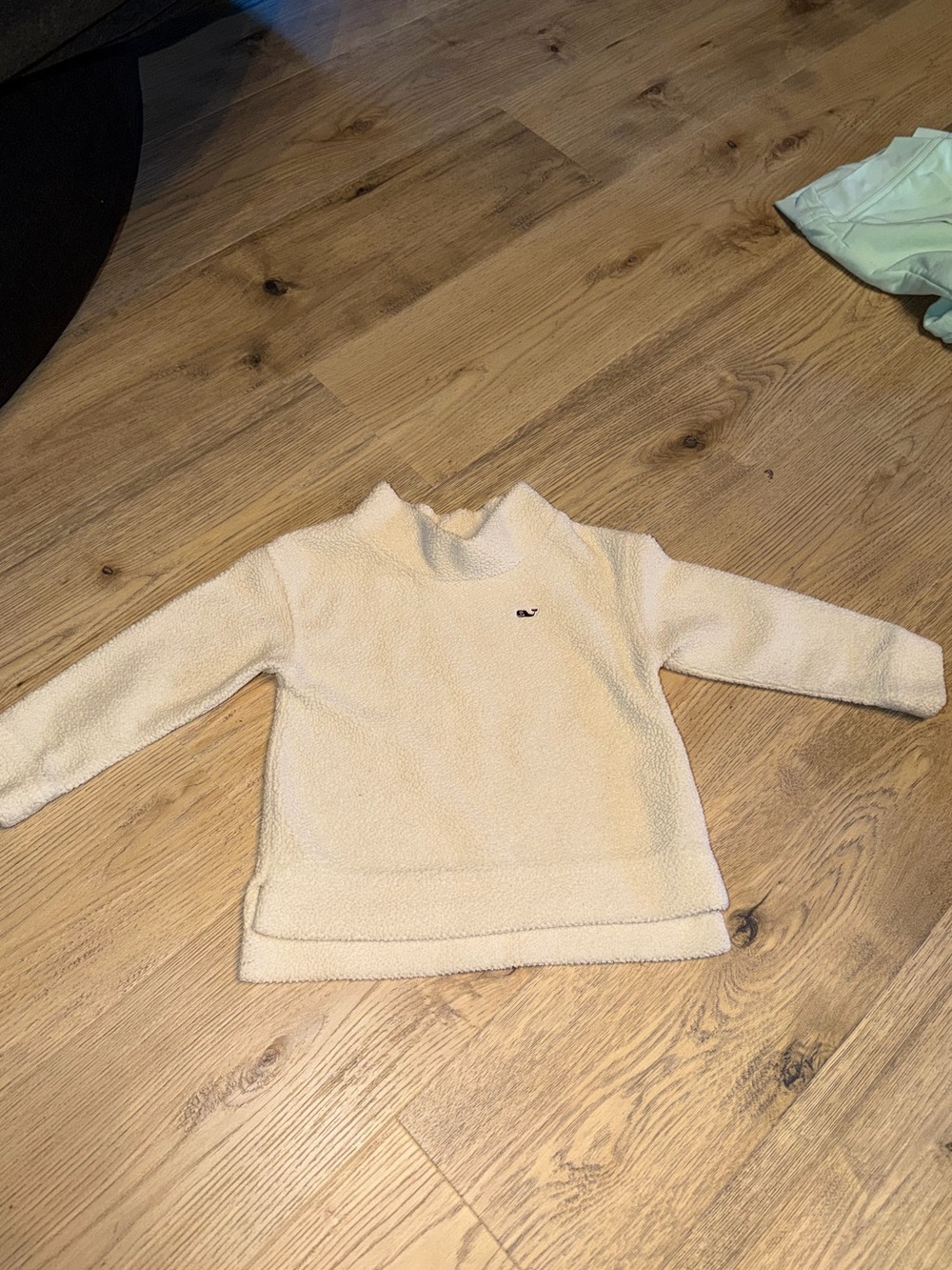 Vineyard Vines fuzzy Kids Cream Sherpa Pullover